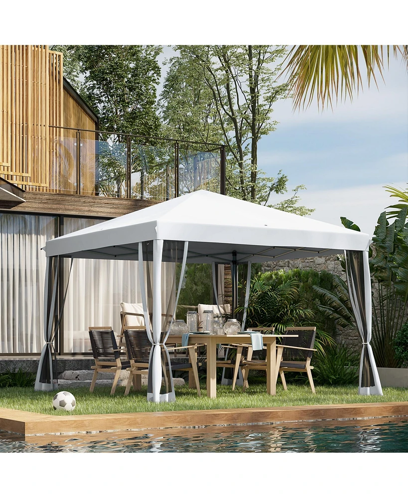 10'x10' Pop-Up Canopy Tent for Shade and Protection
