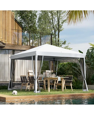 10'x10' Pop-Up Canopy Tent for Shade and Protection
