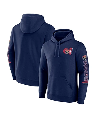 Fanatics Men's Navy Florida Panthers Revolution Pullover Hoodie