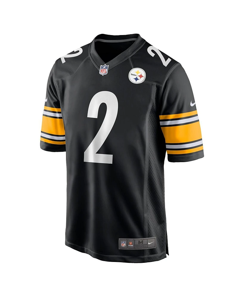 Nike Men's Justin Fields Black Pittsburgh Steelers Game Player Jersey