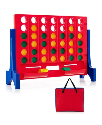 Wall Mounted or Tabletop Giant 4 a Row Jumbo 4-to-Score Connect Game Set