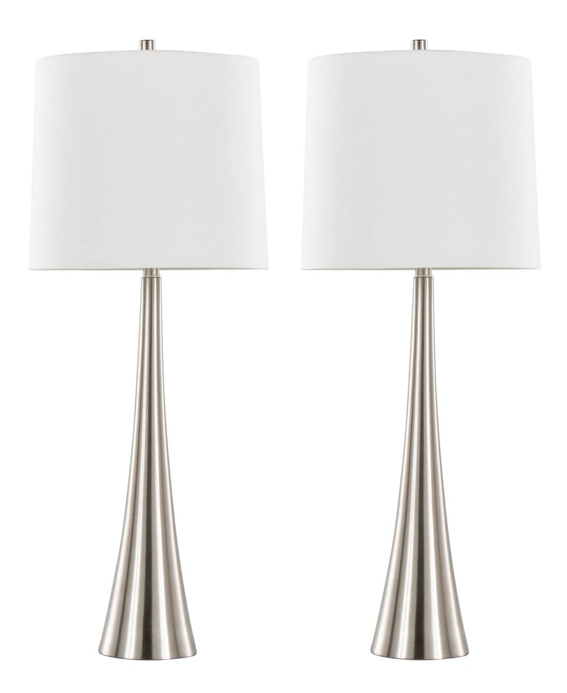 Lumisource Diana 29" Contemporary Metal - Set of 2 Table Lamp