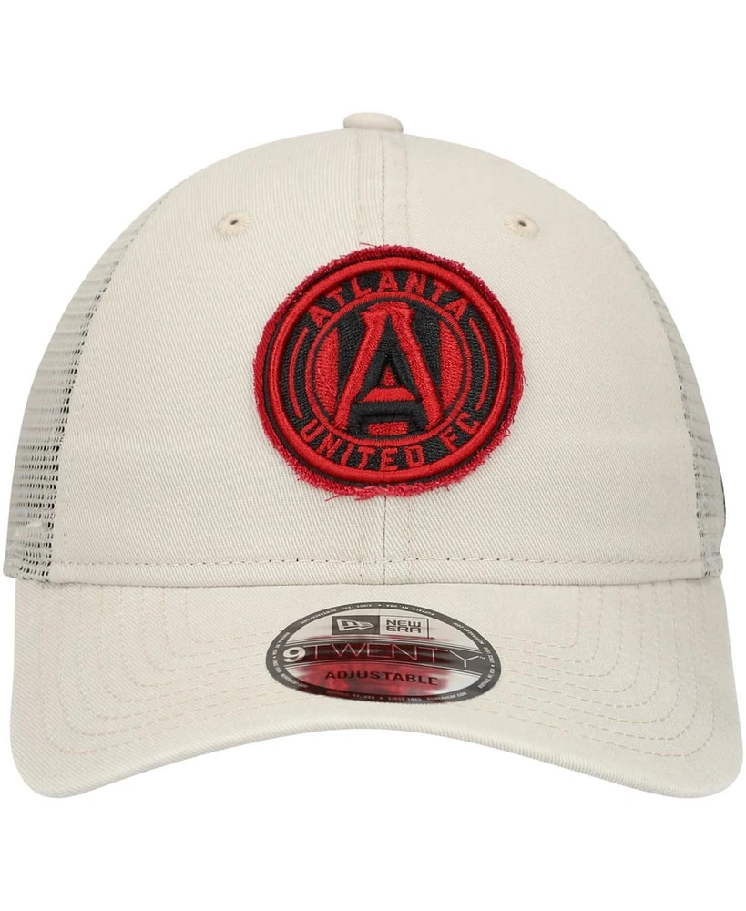 New Era Men's Tan Atlanta United Fc Game Day 9TWENTY Adjustable Trucker Hat