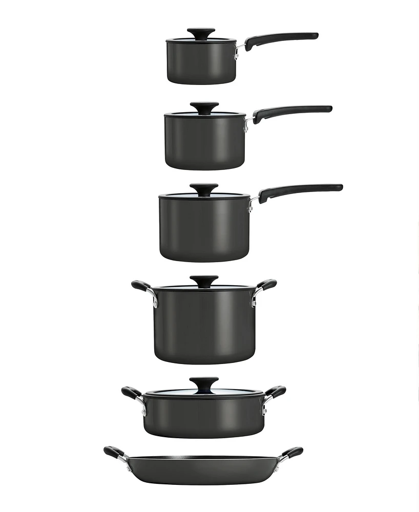 Tramontina Porcelain Enamel Heavy Gauge Aluminum Non Stick 11 Piece Cookware Set