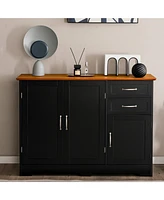 Buffet Sideboard Kitchen Cupboard Storage Cabinet with 2 Drawers & 3 Doors