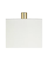 Possini Euro Design Wayne 29 1/4" Tall Modern Glam Luxury End Table Lamp Usb Port Brass Finish Metal Crystal Single White Shade Living Room Charging B