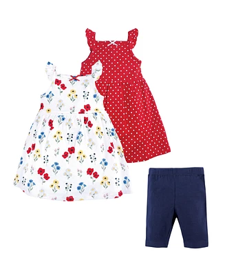 Hudson Baby Baby Girls Hudson Cotton Dresses and Leggings