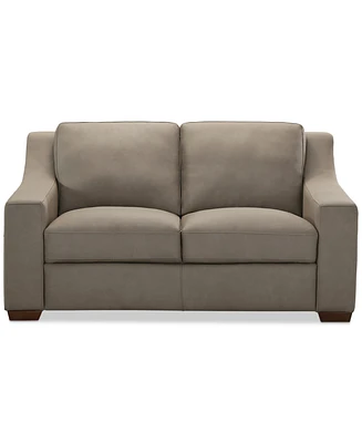 Closeout! Kovner Leather Loveseat, Created for Macy's