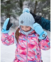 Deux par Deux Girl Peruvian Knit Hat Air Blue - Toddler|Child