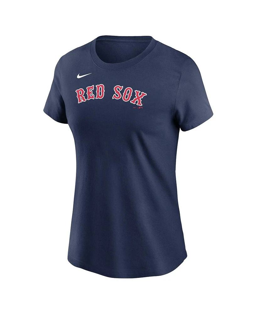 Nike Women's Navy Boston Red Sox Wordmark T-Shirt