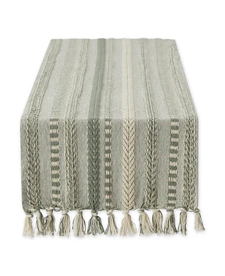 Design Imports Braided Stripe Table Runner