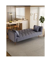 71" Convertible Double Folding Living Room Sofa Bed