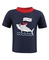 Hudson Baby Boys Swim Rashguard Set, Lobster