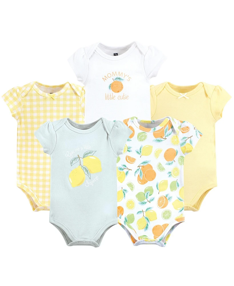 Hudson Baby Girls Cotton Bodysuits