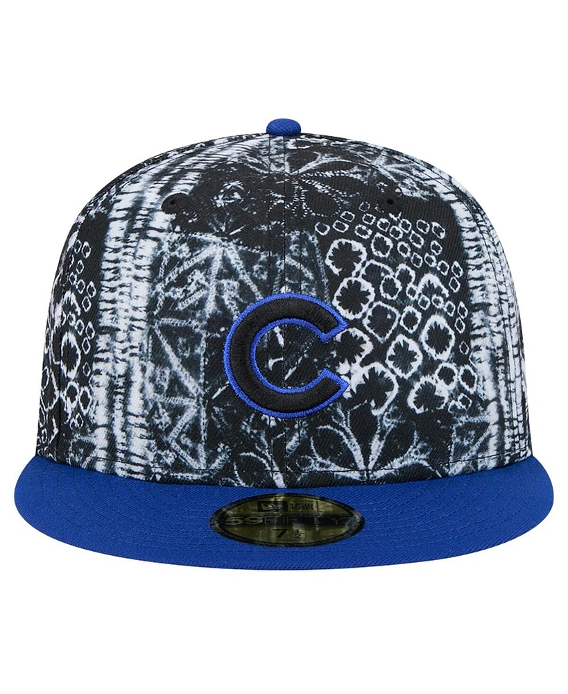 New Era Men's Black Chicago Cubs Sands 59FIFTY Fitted Hat