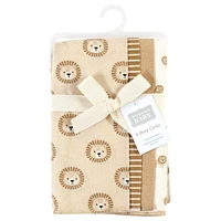 Hudson Baby Unisex Soft Flannel Cotton Blend Burp Cloths Bundle