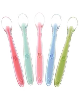 Sperric Best Baby Spoons First Stage 4 Months, Soft Food Grade Silicone, Baby Spoon Self Feeding, Infant Spoons First Stage Toddler Spoons, Baby Utens