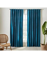 Ihi Home Valencia Faux Silk Taffeta Curtain Panel - with Heavy Interlining
