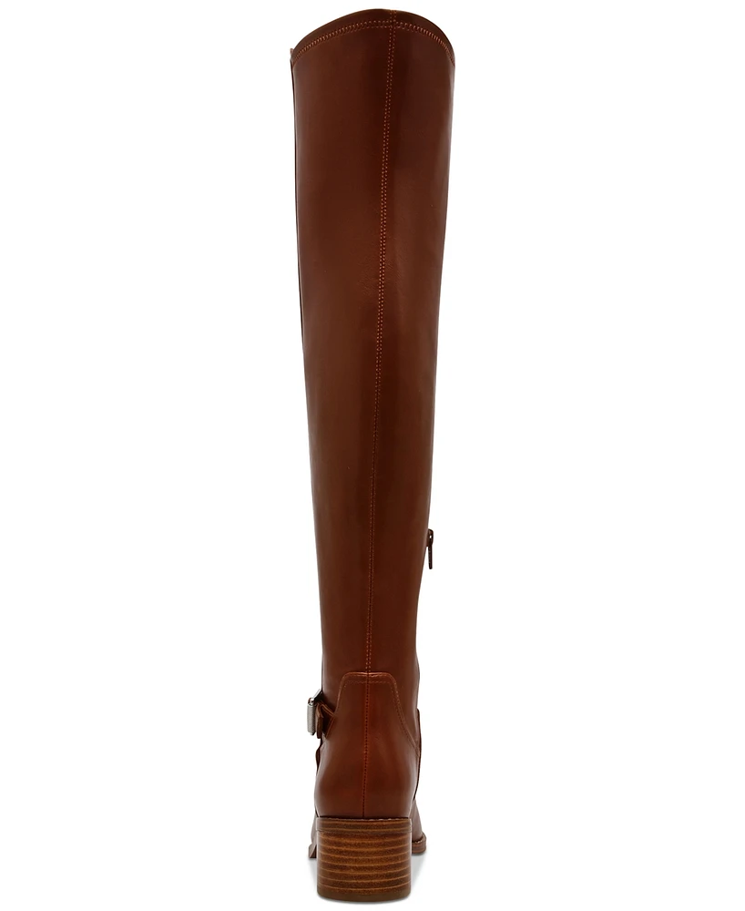 Dv Dolce Vita Women's Elyse Over-The-Knee Buckle Block Heel Boot