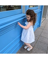 Hope & Henry Toddler Girls Sleeveless Bow Front Linen Sundress