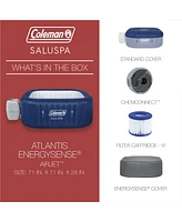 Bestway Coleman Hawaii AirJet Inflatable Hot Tub with EnergySense Cover, Blue