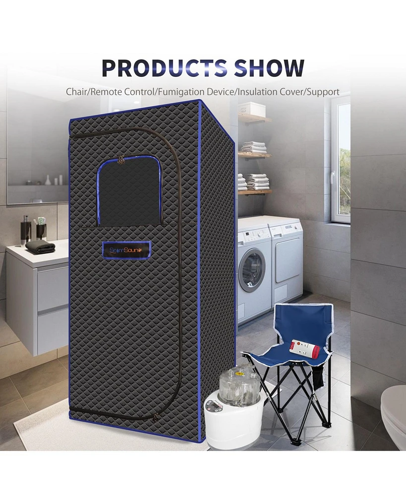 Portable Full-Size Steam Sauna for Relaxation and Detoxification
