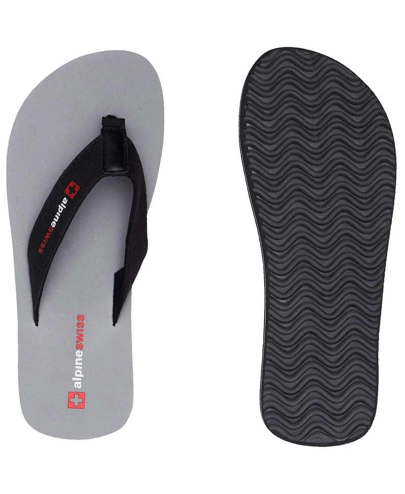 Alpine Swiss Men's Flip Flops Lightweight Thong Sandals Beach Slides Eva Sole for Comfort Durable Men Casual Wear Pool Outdoor Sandal