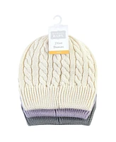 Hudson Baby Girls 3Pk Knitted Hats