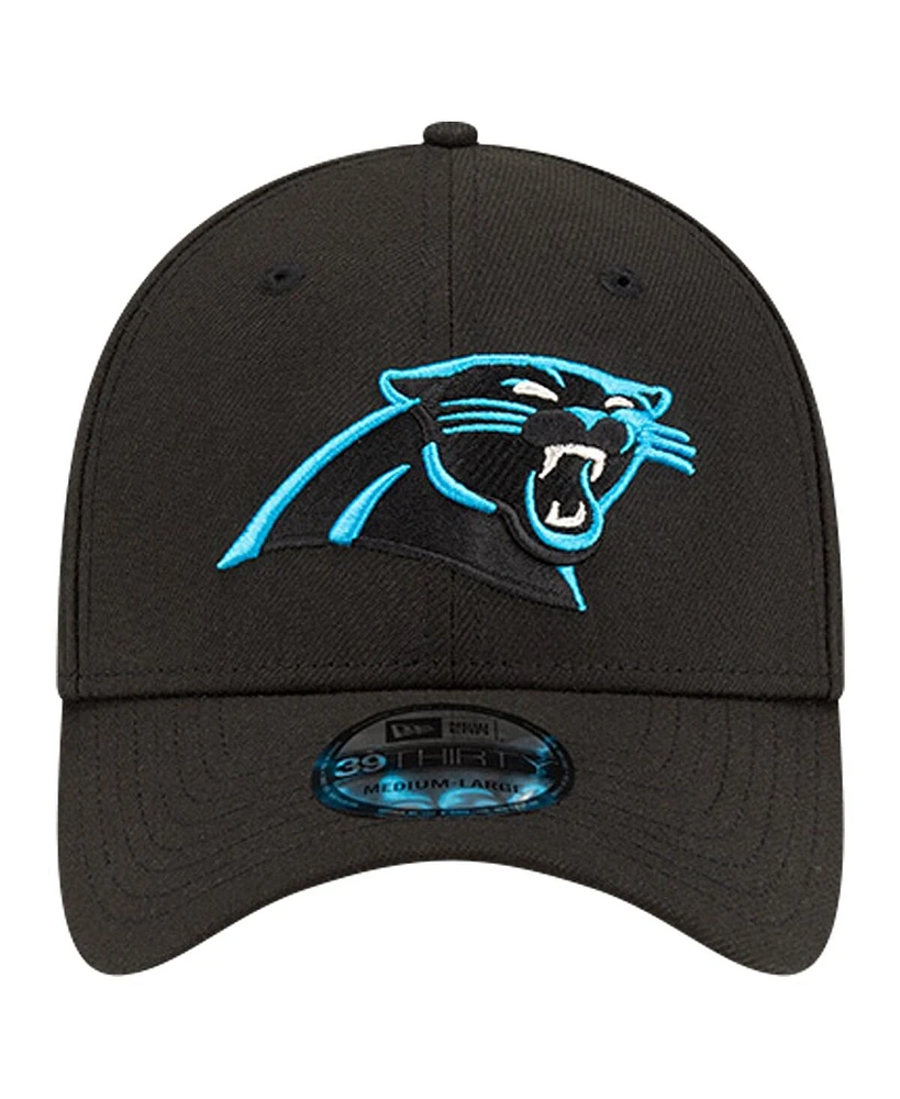 New Era Men's Black Carolina Panthers Classic 39THIRTY Flex Hat