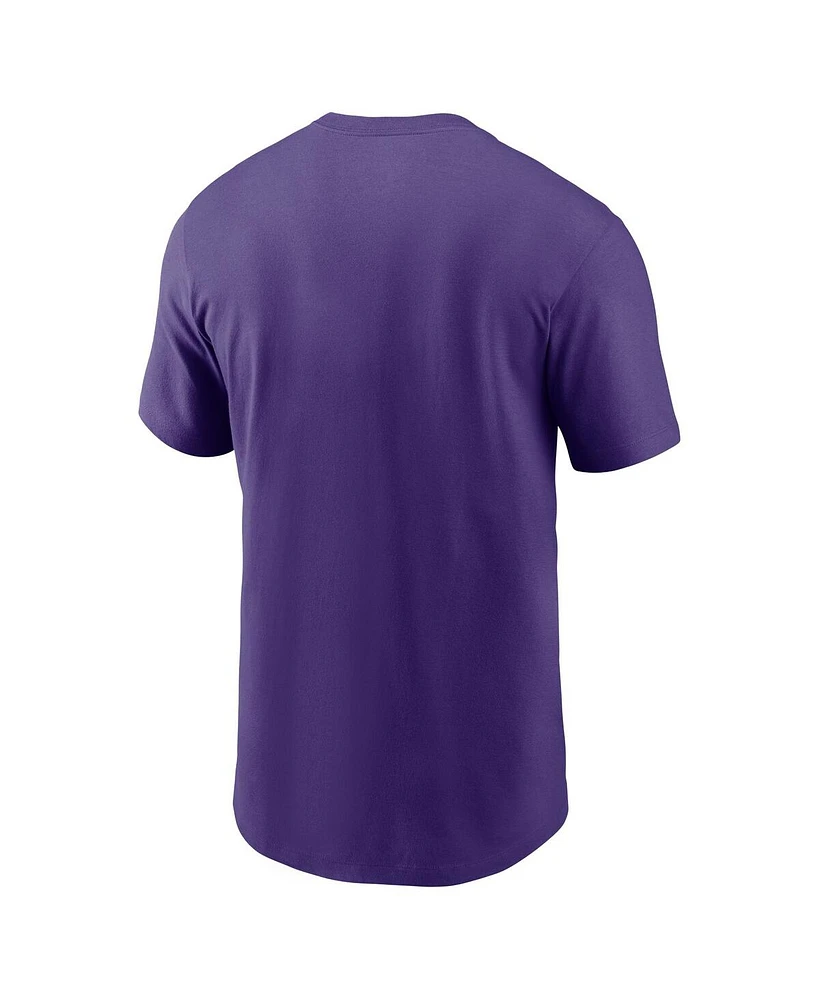 Nike Men's Purple Lsu Tigers Primetime Evergreen Alternate Logo T-Shirt