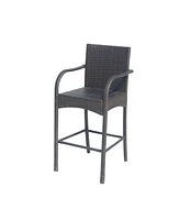 Cascada Outdoor Wicker Barstools (Set Of 2)