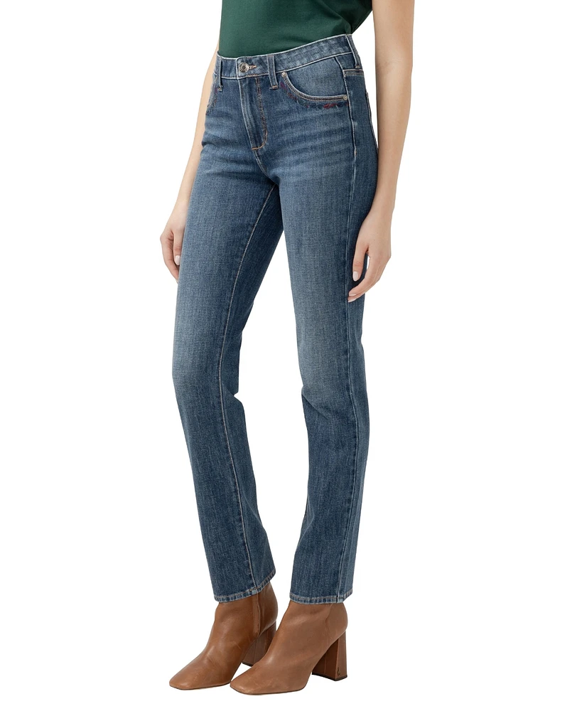 Jag Women's Ruby Mid Rise Straight Leg Jeans
