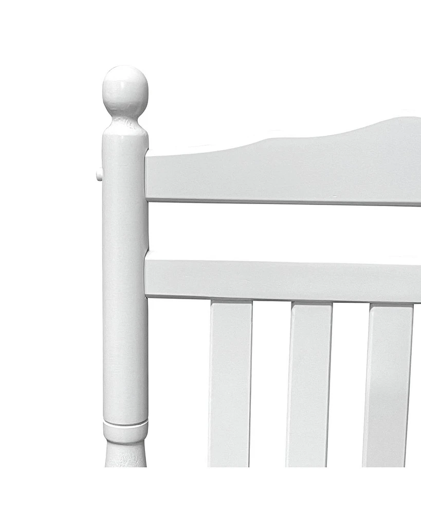 Balcony Porch Adult Rocking Chair - White