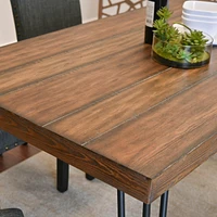 5-Piece Dining Set, Hairpin Dining Table with 4 Chairs, 3 Color Options