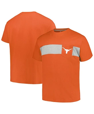 Profile Men's Texas Orange Texas Longhorns Big Tall Color Stripe T-Shirt
