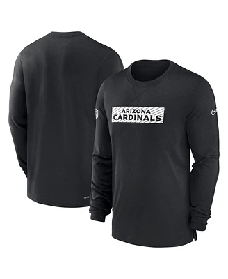 Nike Men's Black Arizona Cardinals Sideline Player Performance Long Sleeve T-Shirt