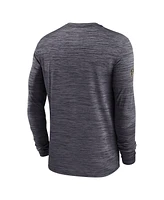 Nike Men's Black New Orleans Saints 2024 Sideline Velocity Performance Long Sleeve T-Shirt