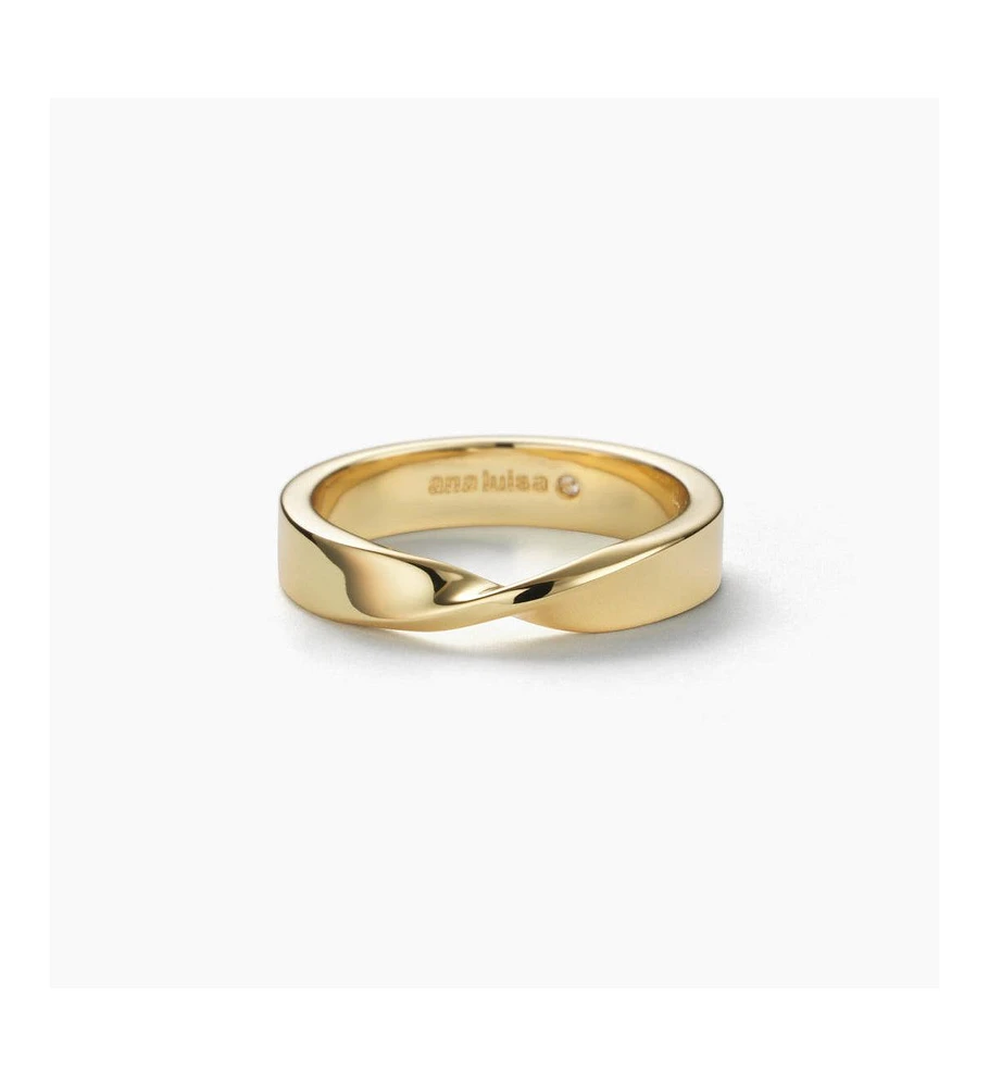 Ana Luisa - Gold Band Ring Eliora