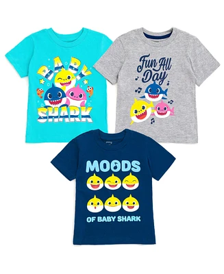 Baby Shark Boys Pinkfong 3 Pack T-Shirts
