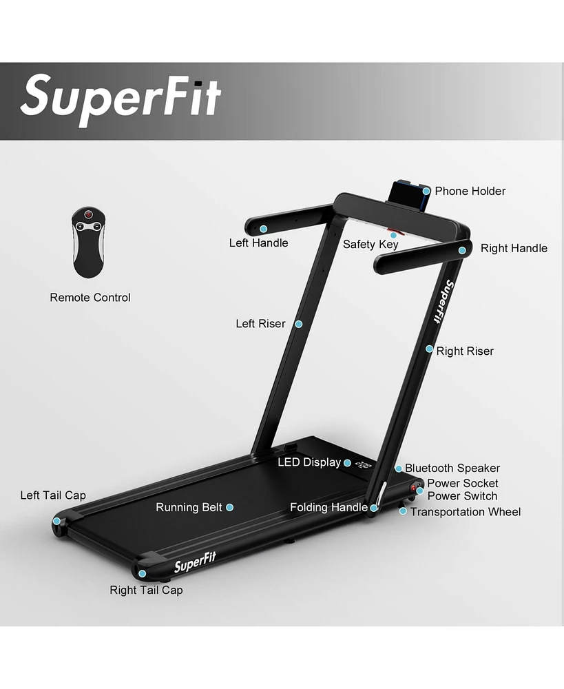 2.25HP 2 1 Treadmill