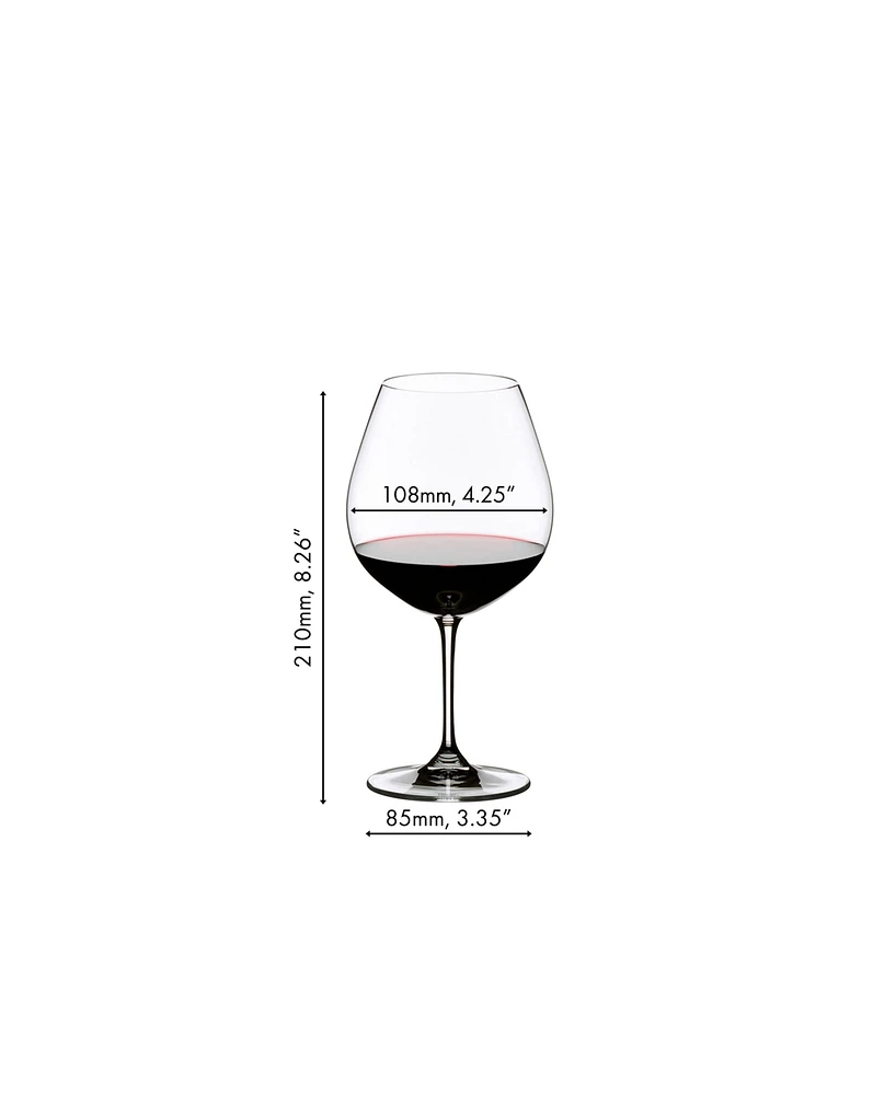 Riedel Wine Glasses, Set of 2 Vinum Pinot Noir