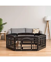 Iris Usa 24" Exercise 6-Panel Pet Playpen with Door