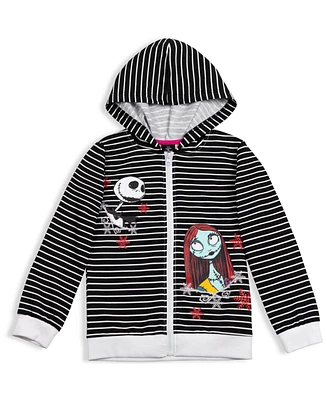 Nightmare Before Christmas Toddler Girls Zip-Up Hoodie