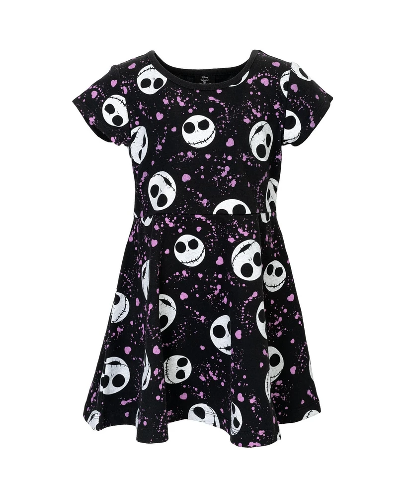 Nightmare Before Christmas Toddler Girls Disney French Terry Skater Dress to (18 Months - 14-16