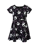 Nightmare Before Christmas Toddler Girls Disney French Terry Skater Dress to (18 Months - 14-16
