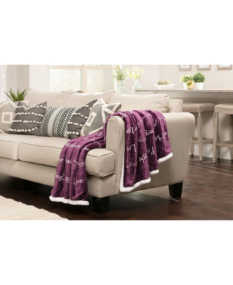 Chanasya Premium Healing Warm Hugs Caring Gift Blanket - for Positive Energy Love Support Comfort Strength Cancer Chemo Surgery Get Well