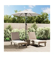 Garden Parasol Sand White 78.7"x83.1" Aluminum