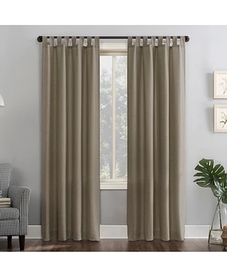 Clifford Heathered Texture Semi-Sheer Tab Top Curtain Panel