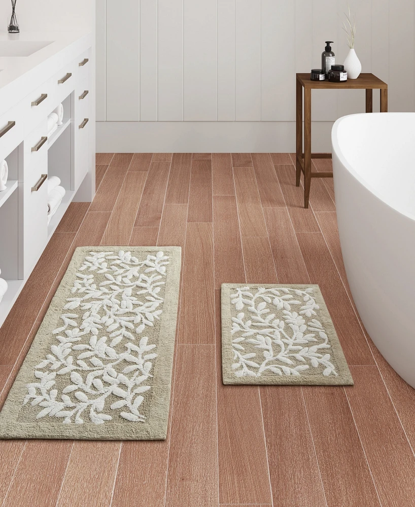 Madison Park Serene Cotton Tufted Bath Rug, 24" x 60"