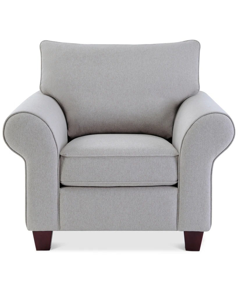Closeout! Saeville 43" Fabric Chair, Created for Macy's